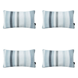 Madison sierkussen righe grey ca. 30x50 cm set van 4