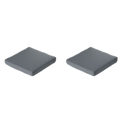 Madison lounge profi-line zitkussen rib grey ca. 60x60 cm set van 2