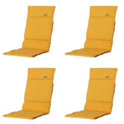 Madison tuinkussen fiber deluxe panama golden glow ca. 125x50 cm set van