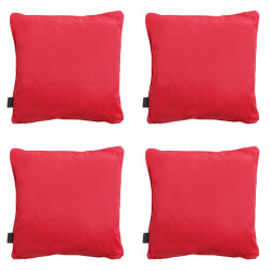 Madison sierkussen panama red ca. 60x60 cm set van 4