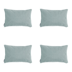 Madison sierkussen silver canvas eco+ ca. 30x50 cm set van 4