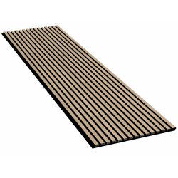 Akupanel Walnoot zwart 280 x 60 cm