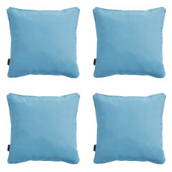 Madison sierkussen panama aqua ca. 45x45 cm set van 4