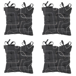 Madison zitkussen toscane joah grey ca. 46x46 cm set van 4