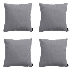 Madison sierkussen oxford grey ca. 45x45 cm set van 4