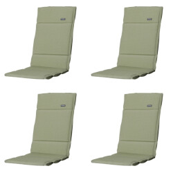 Madison tuinkussen fiber deluxe panama sage ca. 125x50 cm set van 4
