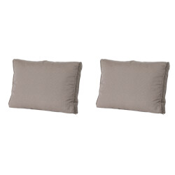 Madison lounge rugkussen rib liver ca. 43x73 cm set van 2