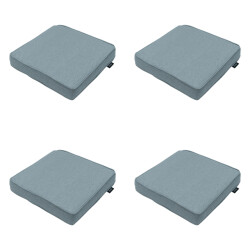Madison zitkussen silver canvas eco+ ca. 40x40 cm set van 4