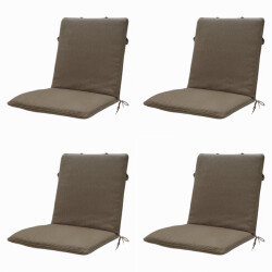 Madison stapelstoelkussen canvas eco+ ca. 97x49 cm set van 4