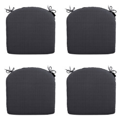 Madison zitkussen basic black ca. 46x48 cm set van 4
