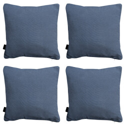 Madison sierkussen panama safier blue ca. 45x45 cm set van 4