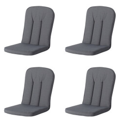Madison tuinkussen carlo / calvia panama grey ca. 100x48 cm set van 4