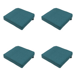 Madison zitkussen sea blue canvas eco+ ca. 40x40 cm set van 4