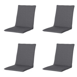 Madison stapelstoelkussen manchester grey ca. 97x49 cm set van 4
