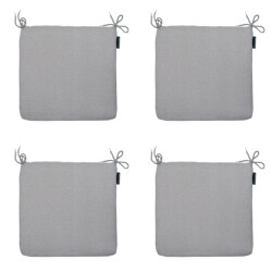 Madison zitkussen napels grey ca. 40x40 cm set van 4