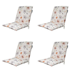 Madison stapelstoelkussen florina natural ca. 97x49 cm set van 4