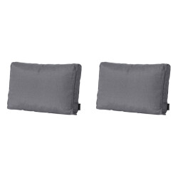 Madison lounge rugkussen panama grey ca. 40x60 cm set van 2