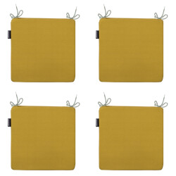 Madison zitkussen panama mustard ca. 40x40 cm set van 4