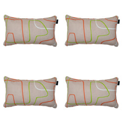 Madison sierkussen joah terra ca. 30x50 cm set van 4