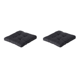 Madison florance zitkussen basic black ca. 73x73 cm set van 2