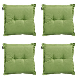 Madison zitkussen rib lime ca. 50x50 cm set van 4