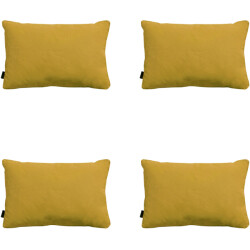 Madison sierkussen panama mustard ca. 40x60 cm set van 4