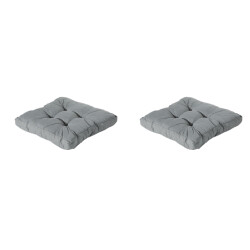 Madison florance zitkussen basic grey ca. 73x73 cm set van 2