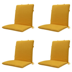 Madison stapelstoelkussen gold canvas eco+ ca. 97x49 cm set van 4