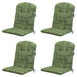 Madison kuipstoelkussen hoge rug joah sage ca. 96x45 cm set van 4