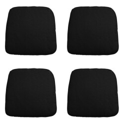 Madison zitkussen wicker panama black ca. 48x48 cm set van 4