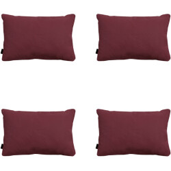 Madison sierkussen panama bordeaux ca. 40x60 cm set van 4