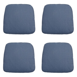 Madison zitkussen wicker panama safier blue ca. 48x48 cm set van 4