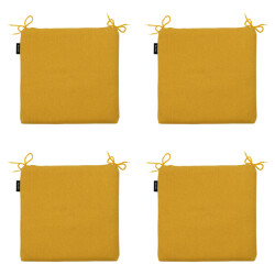Madison zitkussen gold canvas eco+ ca. 40x40 cm set van 4