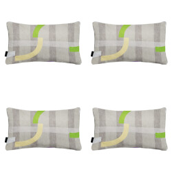 Madison sierkussen tess purple ca. 30x50 cm set van 4