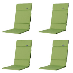 Madison tuinkussen fiber deluxe rib lime ca. 125x50 cm set van 4