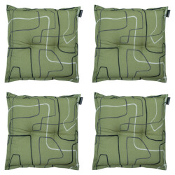 Madison zitkussen joah sage ca. 50x50 cm set van 4