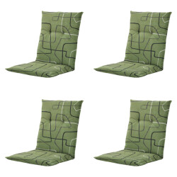 Madison tuinstoelkussen lage rug joah sage ca. 105x50 cm set van 4