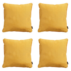 Madison sierkussen panama golden glow ca. 45x45 cm set van 4