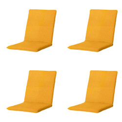 Madison stapelstoelkussen panama golden glow ca. 97x49 cm set van 4