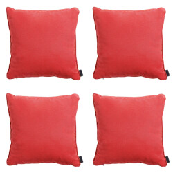 Madison sierkussen panama brick red ca. 45x45 cm set van 4