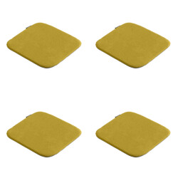 Madison zitkussen panama mustard ca. 40x40 cm set van 4