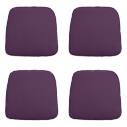 Madison zitkussen wicker panama purple ca. 48x48 cm set van 4