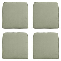 Madison zitkussen wicker panama sage ca. 48x48 cm set van 4
