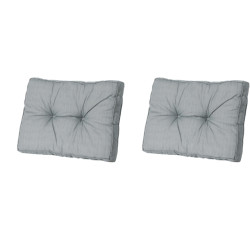 Madison florance rugkussen basic grey ca. 43x73 cm set van 2