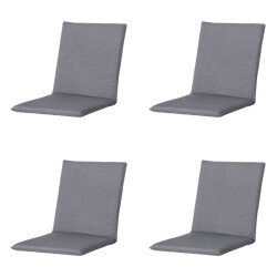 Madison stapelstoelkussen oxford grey ca. 97x49 cm set van 4