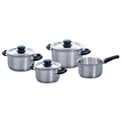BK Cookware Bk karaat+ kookpannenset 4 delig rvs