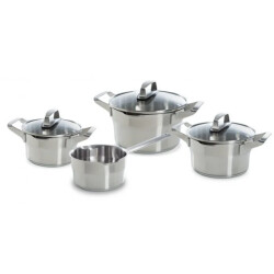 BK Cookware Bk premium+ pannenset 4 delig rvs veilig afgietsysteem