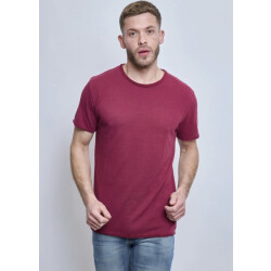 X-Name heren t-shirt donkerrood zachte stof italianstyle