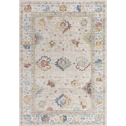 Muratap Vintage garden picasso laagpolig plat vloerkleed creme multi 200x290 cm-