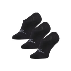 O'Neill Footies sokken heren / dames no show 710003 zwart 3-pack